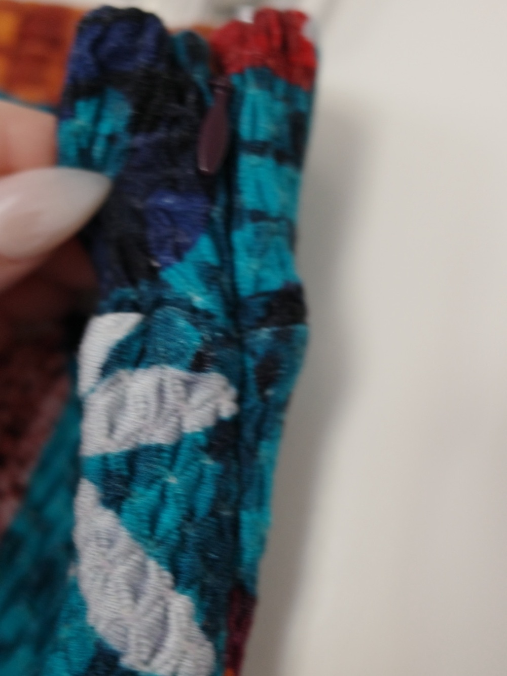 Farm for Anthropologie Teal Floral Abstract Maxi Skirt - Picture 4 of 8